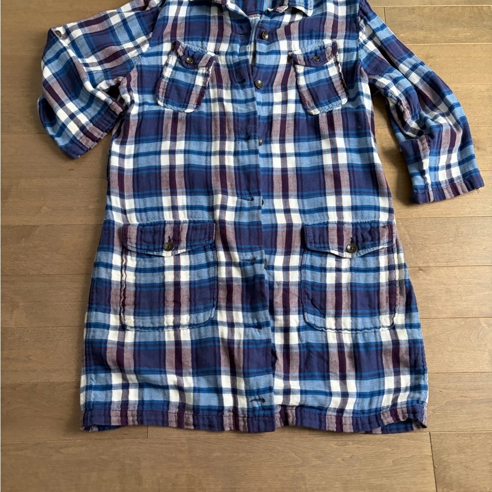 Rag & Bone Multicolor Plaid Shirt Dress size 8